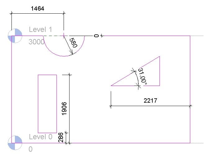 Constraining lines when editing wall profiles in Revit.